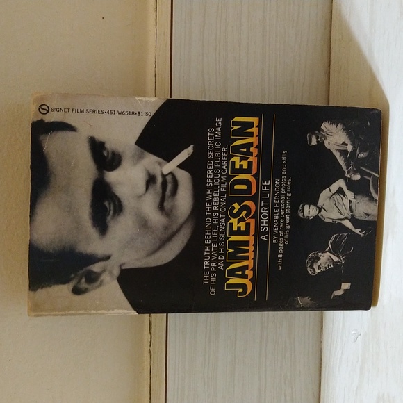 Vintage 1974 James Dean A Short Life/Venable Herndon Celebrity Biography Book - Picture 1 of 2